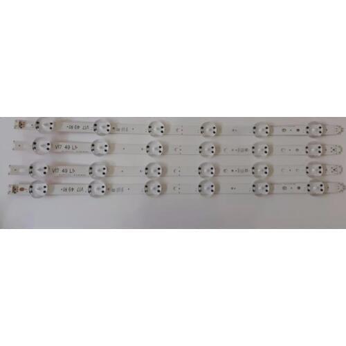 4pcs/set LED strip For LG 49UV340C 49UJ6565 49UJ670V V17 49 R1 L1 ART3 2862 2863 6916L-2862A 6916L-2863A