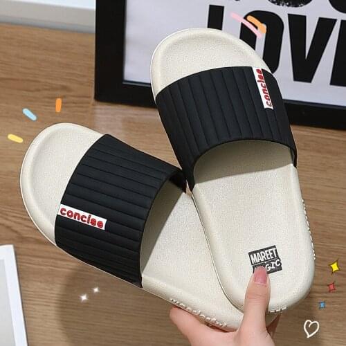 Slippers womens home bathroom bath antiskid home slippers silent soft soled couple mens shoes house slippers shower shoes