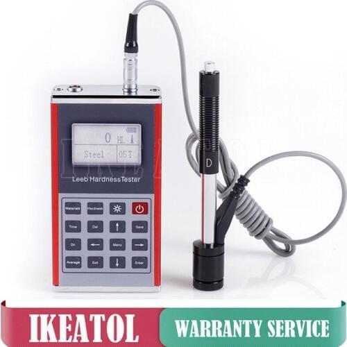 Leeb130 Hardness Tester Digital Portable Metal Durometer 1250 Groups Data Memory LCD Display with Backlight