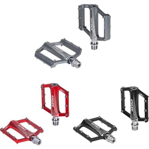 Bike Pedals DU+ Bearings Mountain Bike Pedals Anti-skid Surface with 9/16" Screw Thread Steel Spindle Road Bike Pedals