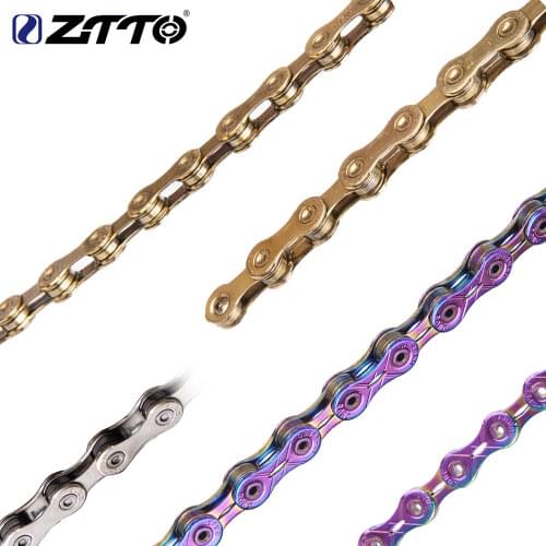 ZTTO MTB 12 Speed Chain Gold 12s eagle Golden 12speed Chain x1 x12 1x12 System Connector Included 126L links For Bicycle bike