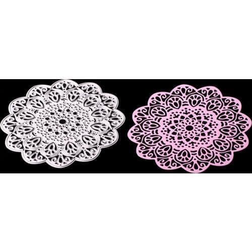 107*107mm circle lace Metal Cutting Dies scrapbooking Stencils DIY Craft Paper Scrapbook new die Cut Template