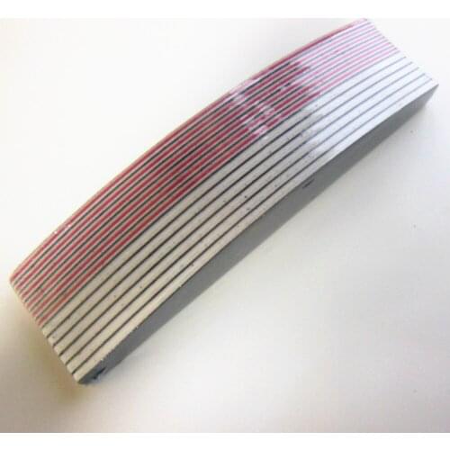 12 pcs/lot black nail file professional emery board halfmoon shape nail file manicure tool free shipping