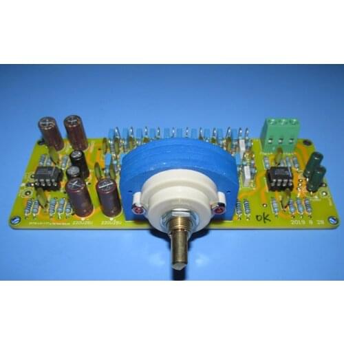 12-step equal loudness volume preamplifier LG-177C, strengthen bass and treble, improve sound quality