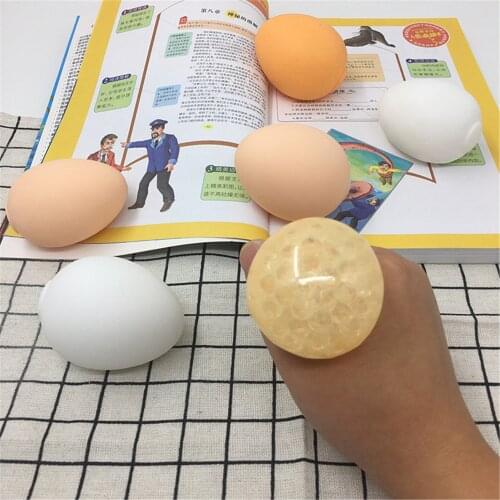 15PCS/Set Simulation Egg Squeeze Toys Novelty Sensory Stress Adult Decompression Toys For Adult Children Stress Ball Squishy Toy