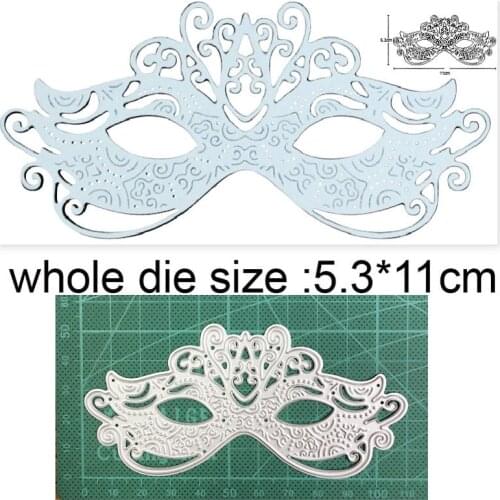 2020 new metal dies Lace Party Mask Frame cutting dies stencil dies diy scrapbooking dies craft paper card making Embossing dies