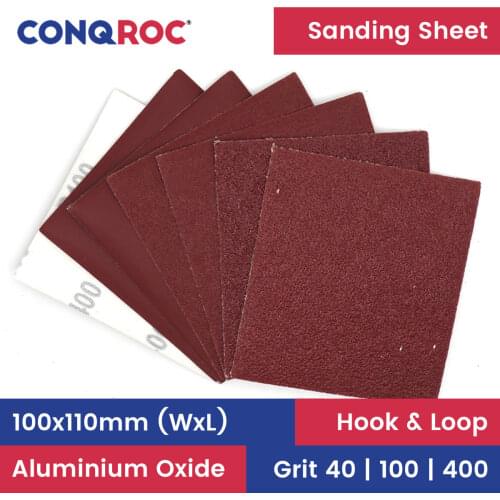 25 Pieces 110x110mm Sand Papers Aluminum Oxide Sanding Pads Hook and Loop Dry Sanding