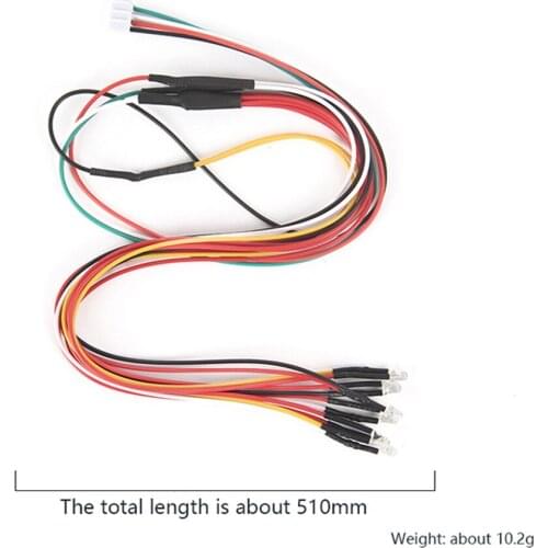 3mm Side Rear Light Group Reversing Lamp Set DIY Accessories for WPL D12 Flat Running Drift RC Car