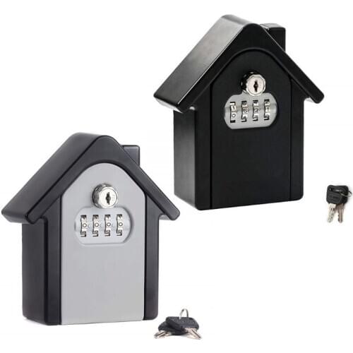 4 Digit Outdoor High Security Wall Mounted Key Safe Box Code Secure Lock Storage