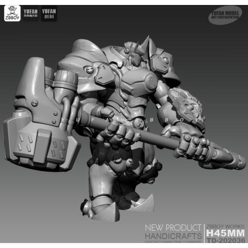 45MM Resin Kits Juchui adamantyl white mold resin soldiers were model self-assembled TD-202036