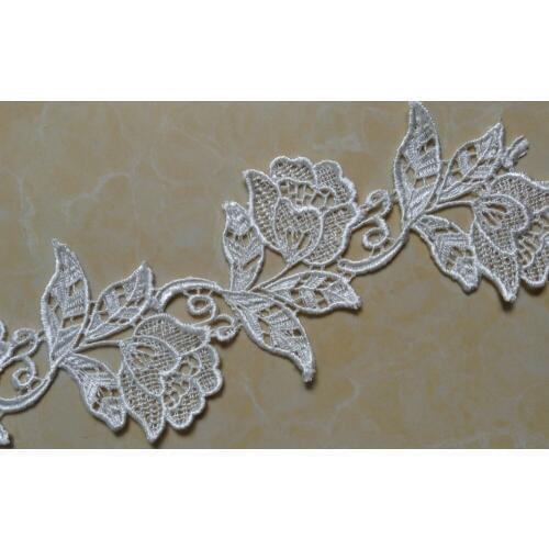 8.5cm exquisite high quality water soluble lace trim,clothes and home items DIY decoration materials,XERY14437C