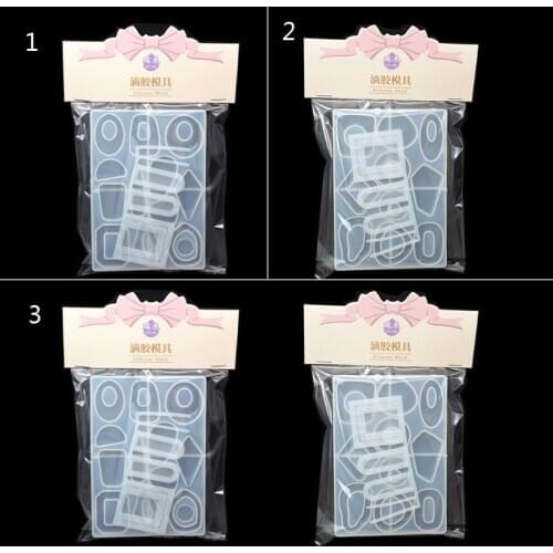 Acrylic Earring Epoxy Resin Molds Geometric Earrings Pendant Resin Silicone Mold F3MD