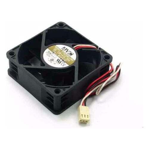 AVC F7025B12MY DC 12V 0.35A 3-Wire 70x70x25mm Server Cooling Fan