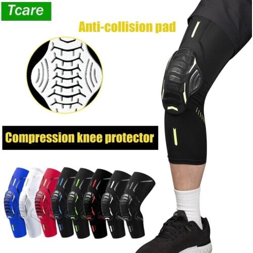 Tcare 1Pcs Outdoor Basketball Football Riding Protective Gear Sports Knee Pads Guard Sleeve Cover Honeycomb Leg Compression Pads