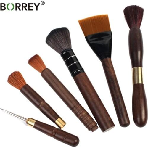 BORREY Teaware Tea Brush Puer Tea Needle Knife Tea Accessories Cleaning Brush Chinese Kung Fu Tea Sets Tools Sandalwood Handle