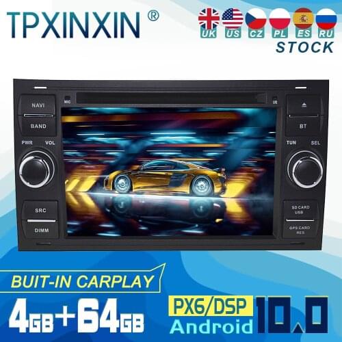For Ford Mondeo 2006 Android 10 Carplay Radio Player Car GPS Navigation Head Unit Car Stereo CD DVD WIFI DSP BT