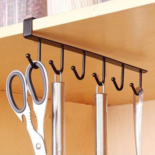 Multifunction Kitchen Storage Rack Cupboard Hanging Hook Hanger Chest Organizer Mug Cup Knife Pot Holder Kitchen Supplies 2021