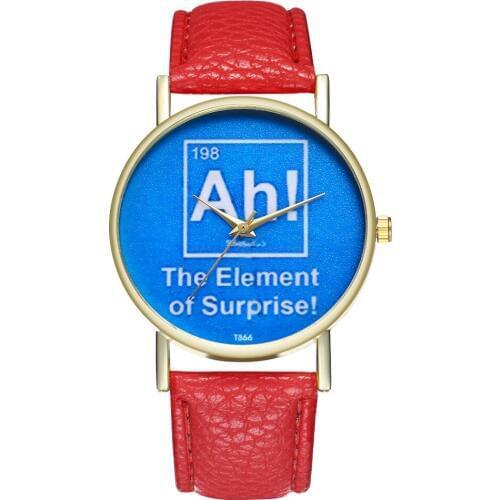 New Creative Chemical Periodic Table Watch with Colorful Leather Wrist Unisex Birthday Gift Diamond Watch Quartz Watch Gifts