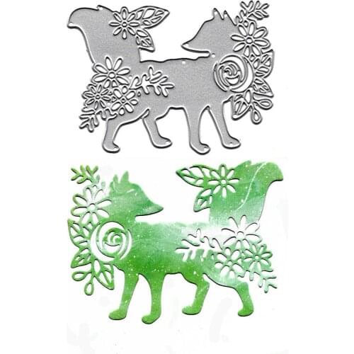 Stamping Die Flower Fox Metal Dies Cutting For Scrapbooking DIY Embossing Folders Paper Card Making Album Decoration Craft Dies