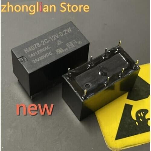 Freeshipping 200pcs/Lot Relays, N4078-2C-12V-0.2W, 12VDC, class 4078