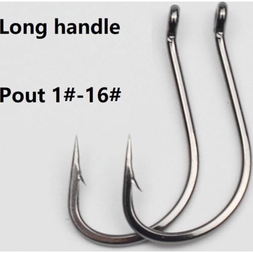 20pcs/lot Fish Hooks 1#--16# Carp Fishing Hooks in Fly Fishhooks Jig Big with Barbed Hook fishing Accessories Pesca
