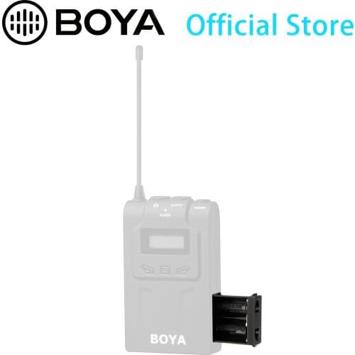 BOYA Solid ABS Battery Case Compartment Replacement for BY-WM6,WM8 Wireless Lavalier Microphone