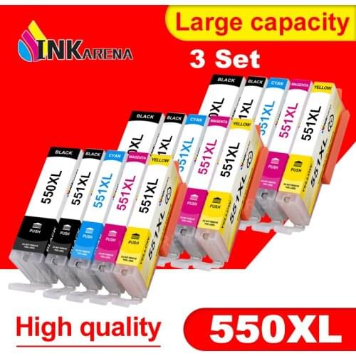Compatible ink Cartridges For Canon MG5450 MG5550 MG5650 MG6450 MG6650 Printer Cartridges PGI-550 PGI 550 CLI 551 PGI550 CLI551