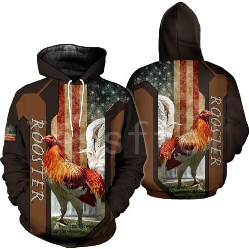Tessffel Animal Symbol Chicken Rooster Funny Crewneck NewFashion Tracksuit Harajuku 3DPrint Zipper/Hoodies/Sweatshirts/Jacket 15