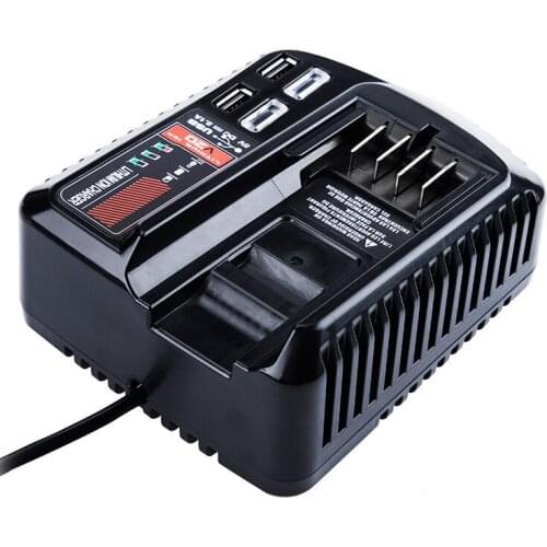 For CRAFTSMAN 20V 2A Li-ion Battery Charger CMCB102 Rechargeable Power Tool 100V/240V Lithium Battery Charger With Dual USB