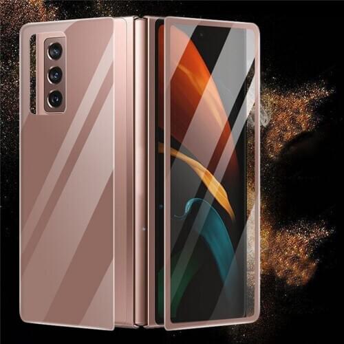 Phone Front Rear Protective Film for Samsung Galaxy Z Fold 2 Explosion-proof Curved Tempered Film for Samsung Galaxy Z Fold 2