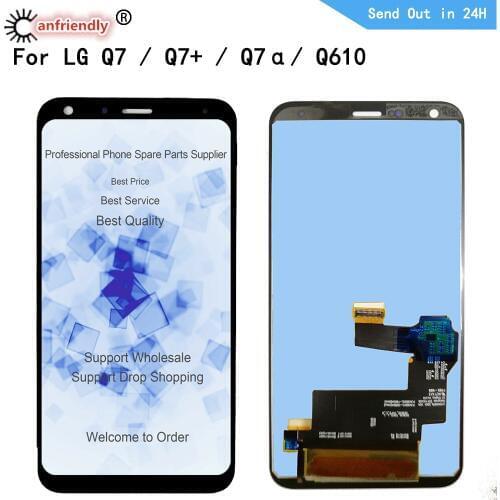 5.5" lcd For LG Q7 Q610 LCD Display+Touch Screen Digitizer with frame Assembly For LG Q7 Q7+ Q7α Q610 phone replace lcds screen