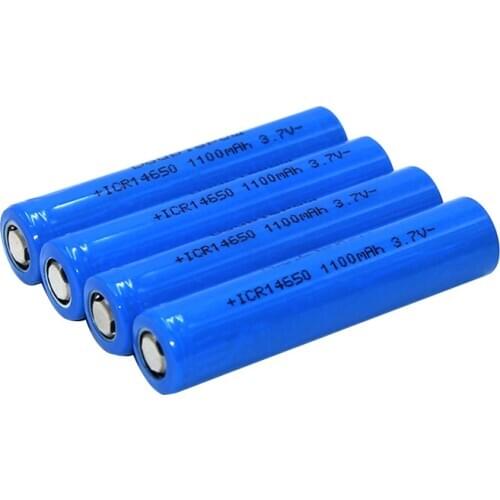 1pcs/lot 14650 battery 1100mah 3.7V Li-ion battery rechargeable battery with flat top