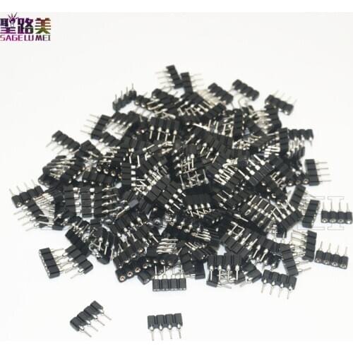 100pcs/200pcs/500pcs/1000pcs 4pin RGB connector 4 pin needle male to female type double 4pin DIY connect for 5050 RGB led strip