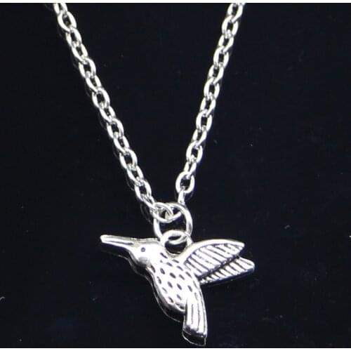 20pcs New Fashion Necklace 19x15mm bee bird Pendants Short Long Women Men Colar Gift Jewelry Choker