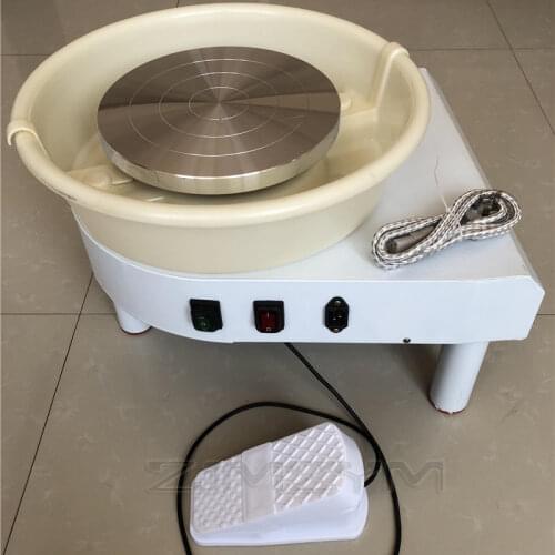 Electric pottery wheel shapes ceramic machine DIY Pottery mould machine with tray foot pedal household children ceramic drawing