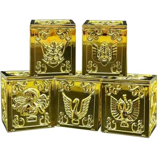 5pcs Bronze Pandora Box Saint Seiya Myth Cloth EX Hades Surplice Pegasus Dragon Shiryu Andromeda Shun Cygnus Phoenix Model Toy