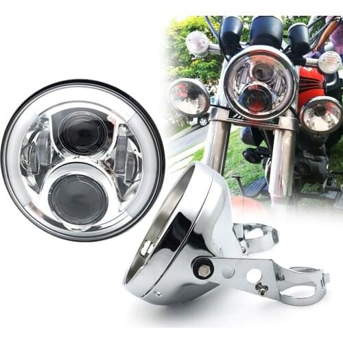 7'' led Projector headlights H4 Driving lights 7 inch Housing bucket for Motor Motorcycle and LED Headlamp