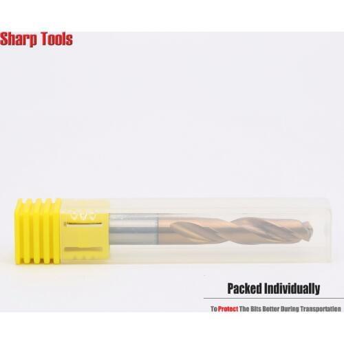 8.1-9mm Twist Solid Carbide Drill Bits for Iron Milling 3xD HRC50 Titanium Metal Drilling Tools CNC Micro Steel Hole Cutter Set