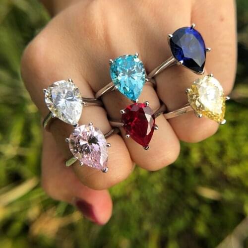 Apaison Rings With Crystals