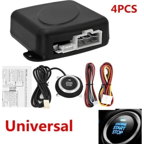 Car Alarm Start Security System Engine Start Keyless Entry Push Button Universal