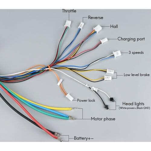 Electric Motor Controller 48V 2000W 45A DC Brushless Controller Reverse Controller for Electric scooter Go kart Conversion Kit