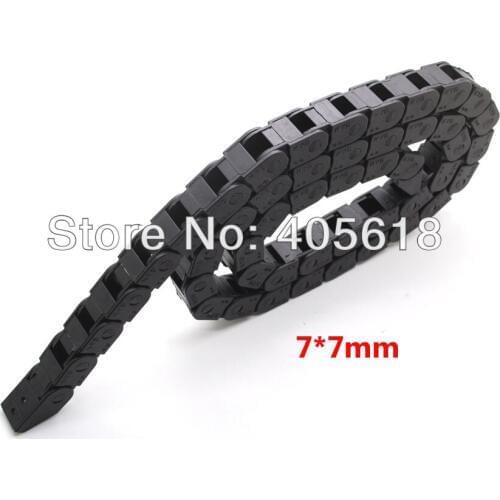 1pcs Cable drag chain wire carrier 7x7 length 1000mm/1M/1meter with end connectors free shipping