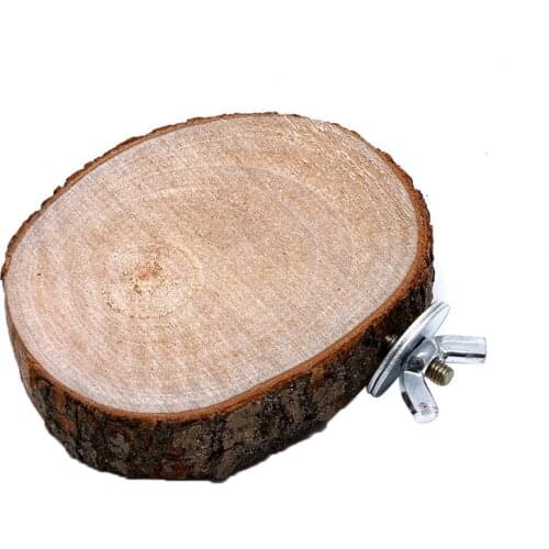 Pet Bird Parrot Chew Toy Wooden Hanging Swing Birdcage Parakeet Cockatiel Cages