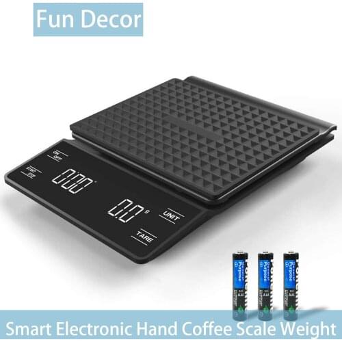 Coffee Scale with Timer for Kitchen Weighing Baking and Cooking with Backlit LED Display High Precision Small Espresso Scale