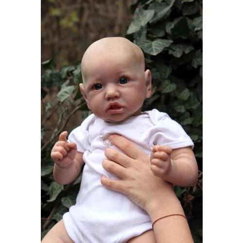 NPK 55CM Christmas Gift saskia newborn baby doll lifelike detailed hand painting real soft touch cuddly baby collectible doll