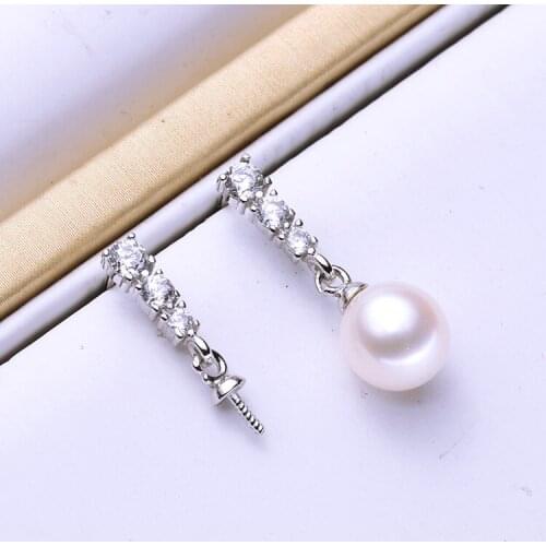 Fashion Pearl Earrings Mountings, Stud Earrings Findings, Earrings Settings Jewelry Parts Fittings Stud Earrings Accessories
