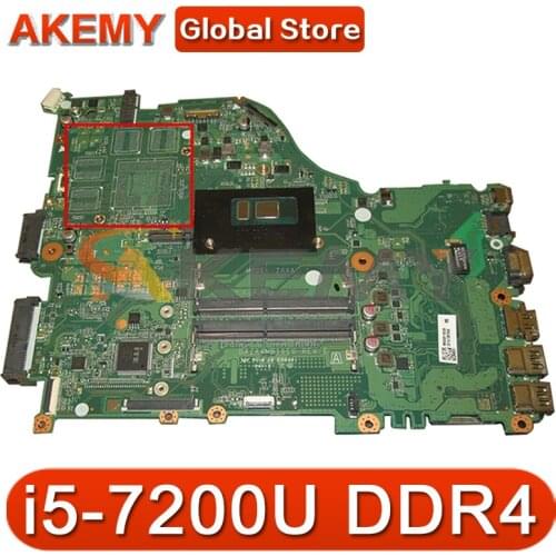 NBGE611002 NBGD311006 For ACER E5-575 F5-573 E5-575G Laptop Motherboard DAZAAMB16E0 MB With i5-7200U DDR4 100% Fully Tested