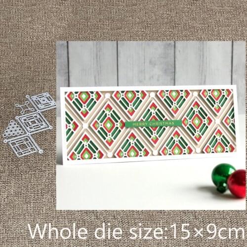 New Design Craft Metal stencil mold Cutting Dies Kaleidoscope Argyle Combo scrapbook die cuts Album Paper Card Craft Embossing