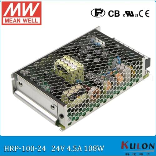Original MEAN WELL HRP-100-24 single output 100W 4.5A 24V meanwell Power Supply 24V with PFC function