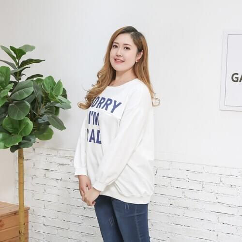 Autumn and winter cotton pregnant women long-sleeved sweater T-shirt breastfeeding clothes out
